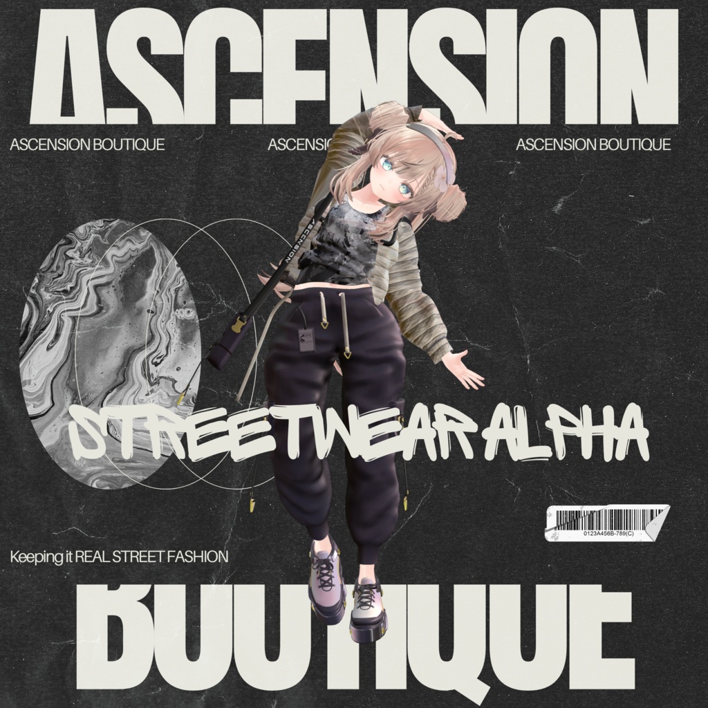 【複数アバター対応】ストリートウェアアルファ・Streetwear Alphα image