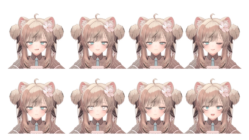 【無料】へとへとくたくたな表情8個セット【マヌカ専用】 image