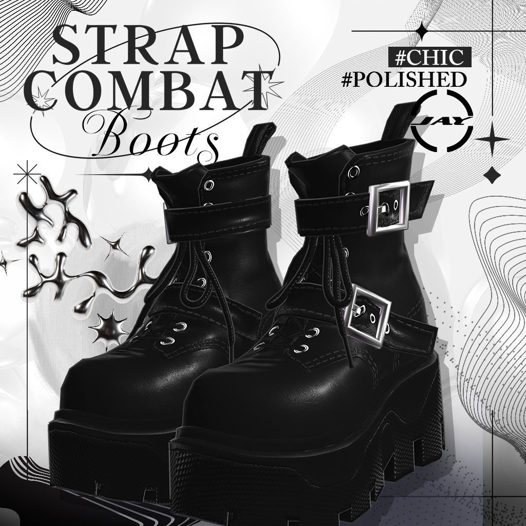  Strap Combat Boots 「MANUKA」「KARIN」「LiME」「MOE」「KIKYO」「MAYA」「SELESTIA」 image