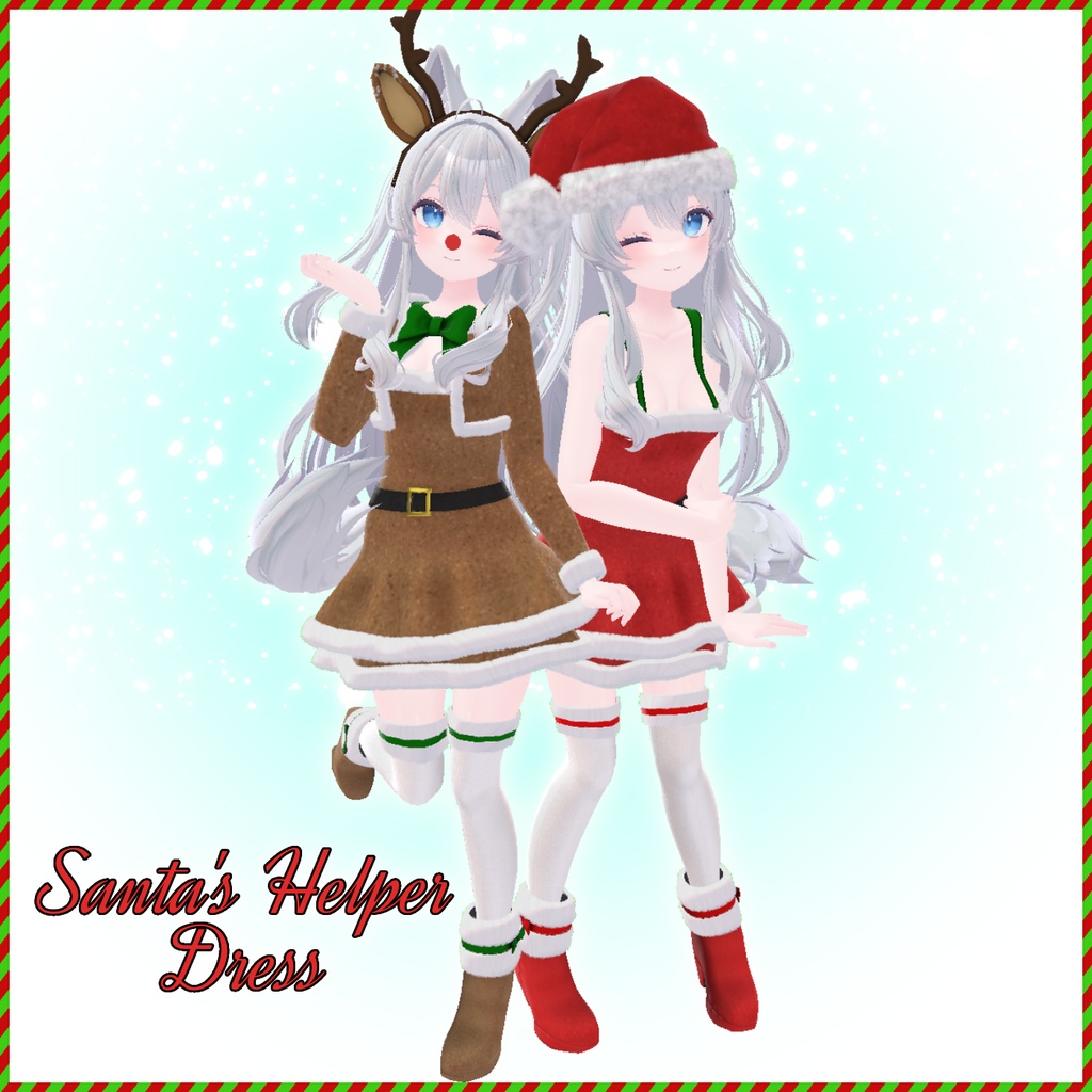 [ Lime ] Santa's Helper Christmas Dress image