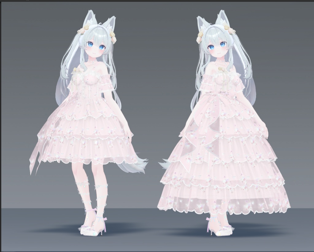 vrchat衣装【 ライムLime,マヌカmanuka適応です】花嫁 image
