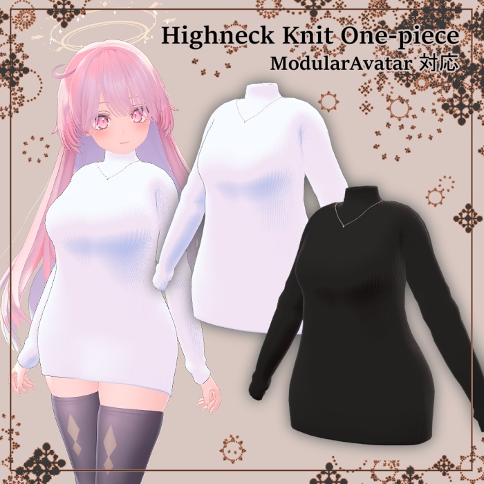 ハイネックニットワンピース【セレスティア対応】 image