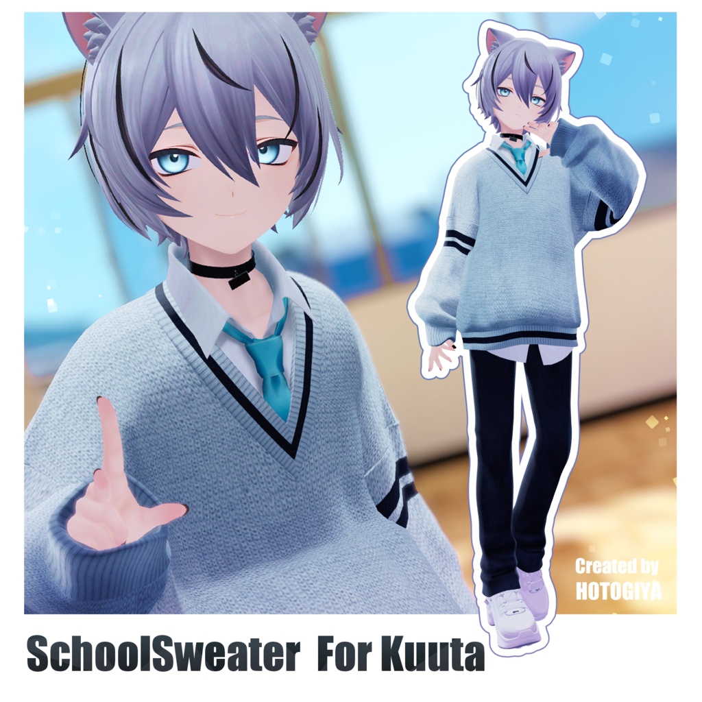 School sweater #Kuuta3D image