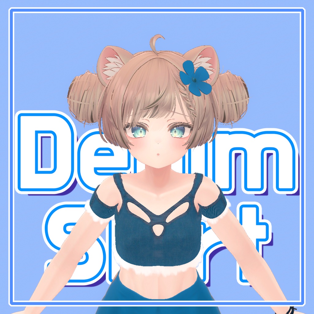 [VRchat] Denim shirts デニムの服 image