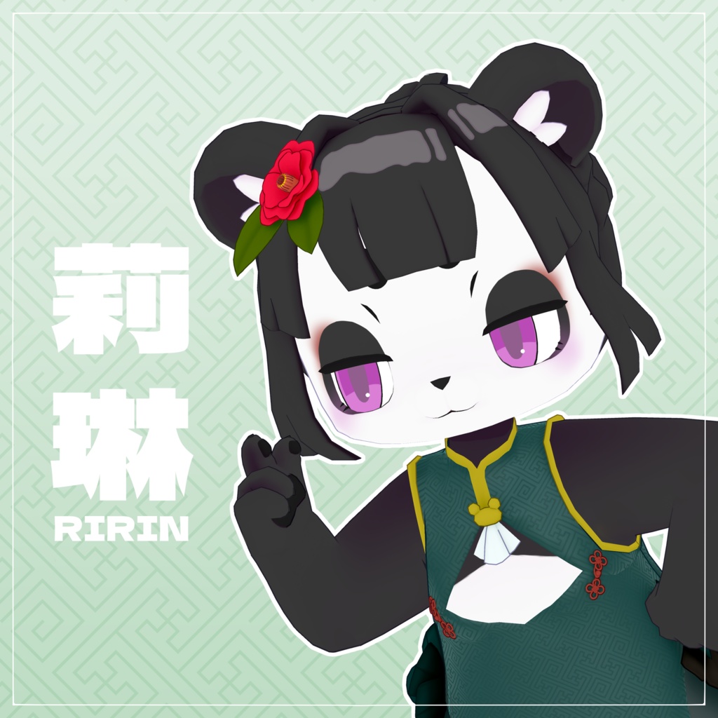 VRC使用想定_オリジナル3Dモデル『莉琳』 image