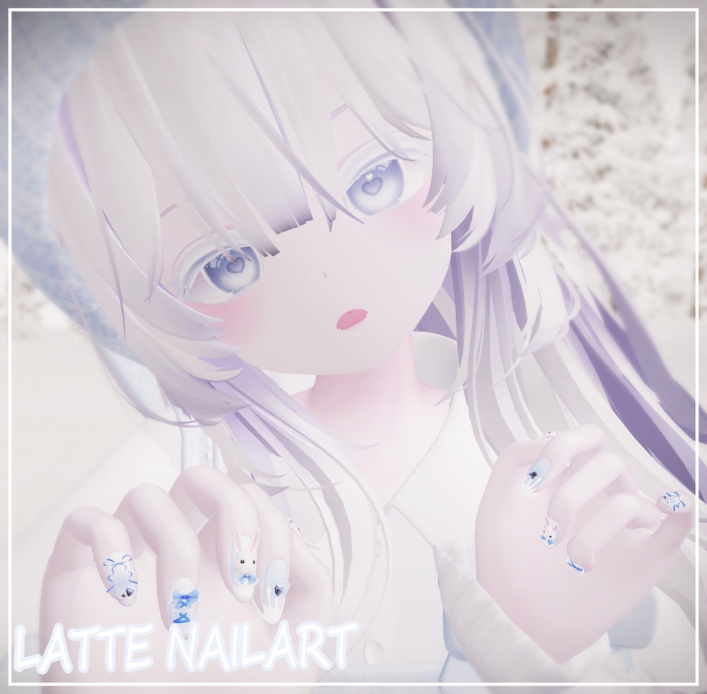 【🍓Latte Nail art】ラテ·ネイルアート_ [6Avatar modular] image
