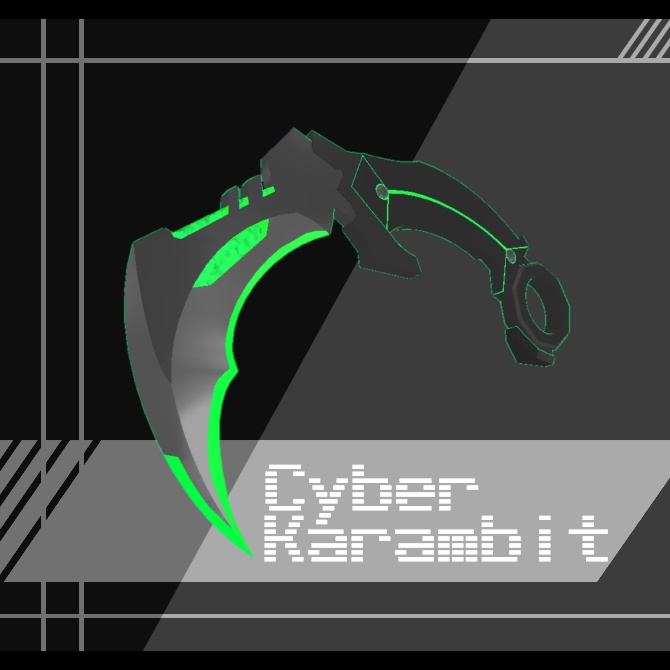 Spinnable! Cyber Kalambit Knife image