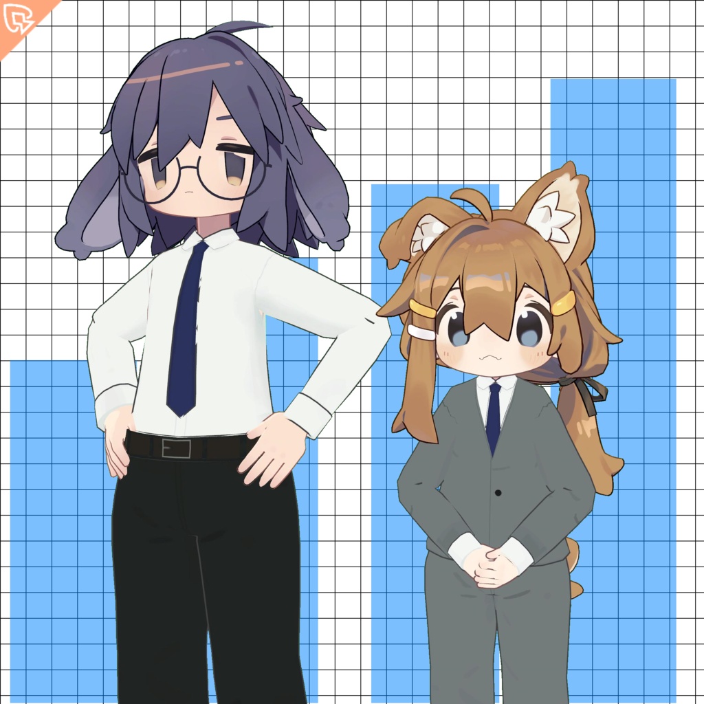 【うささき・まめひなた】ビジネススーツ image