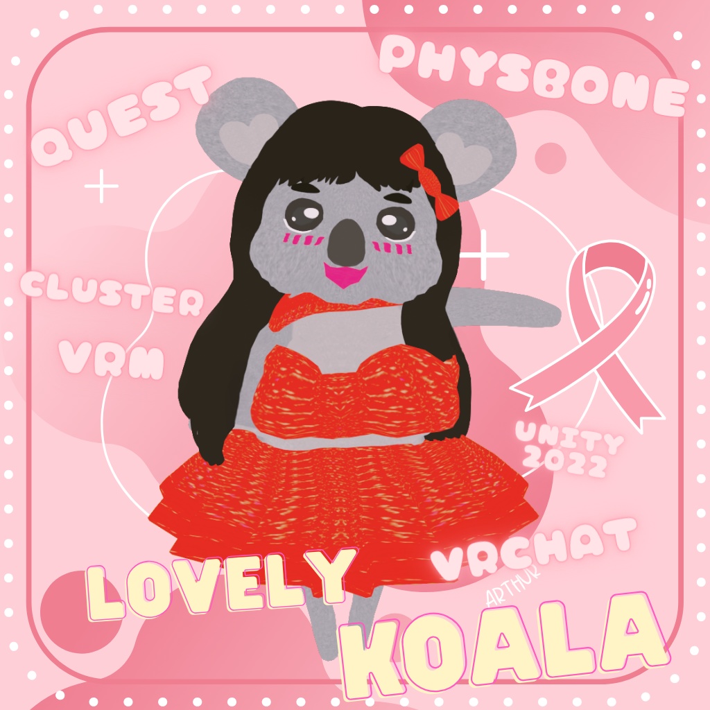 ✨ Lovely Koala  / ラブリーコアラ オリジナル3Dモデル image
