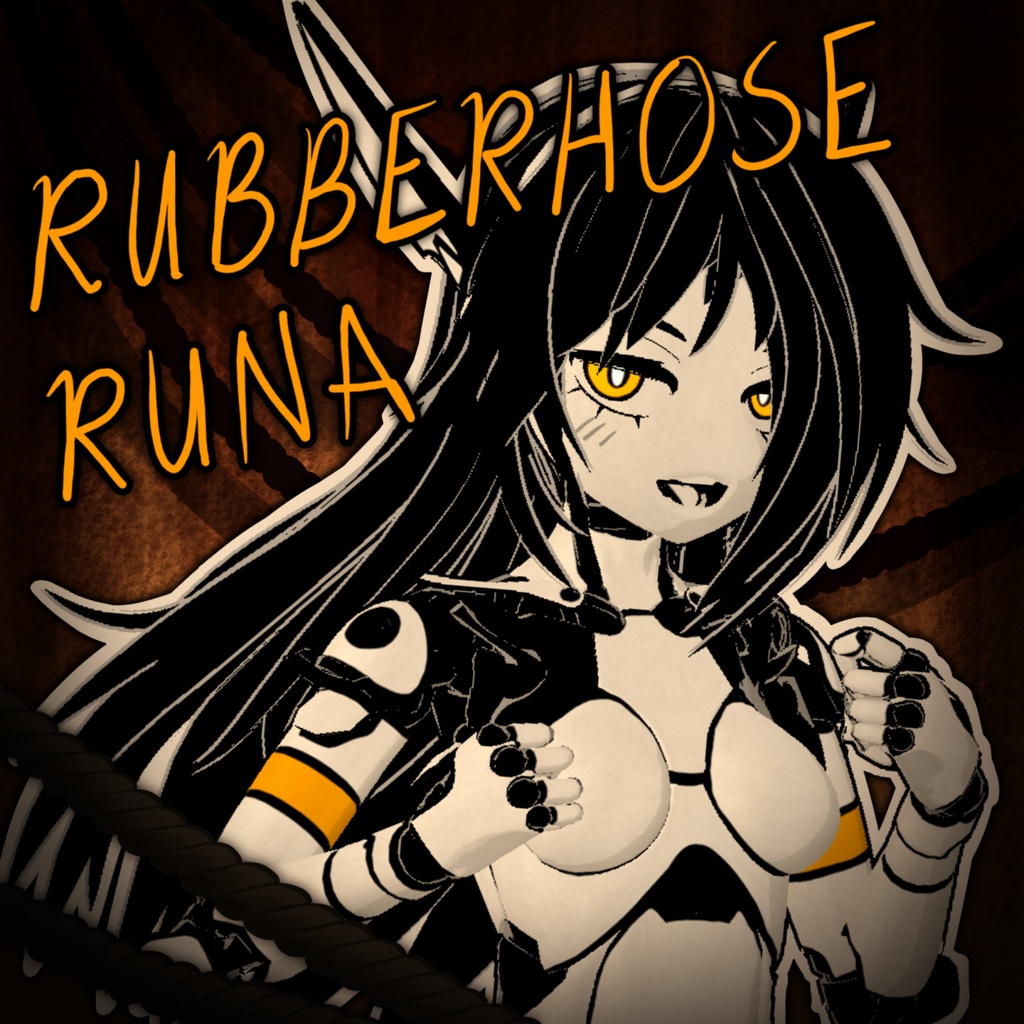 [VRC] ルナのための古い漫画のテクスチャセット [Rubberhose Runa] image