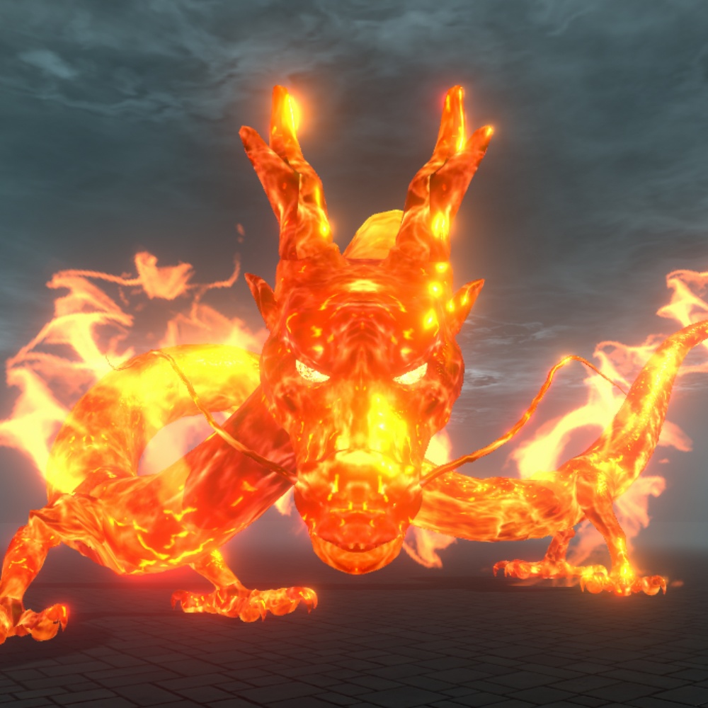 【unity/VRChat】Fire Dragon Effect / 火龍エフェクト（2024） image