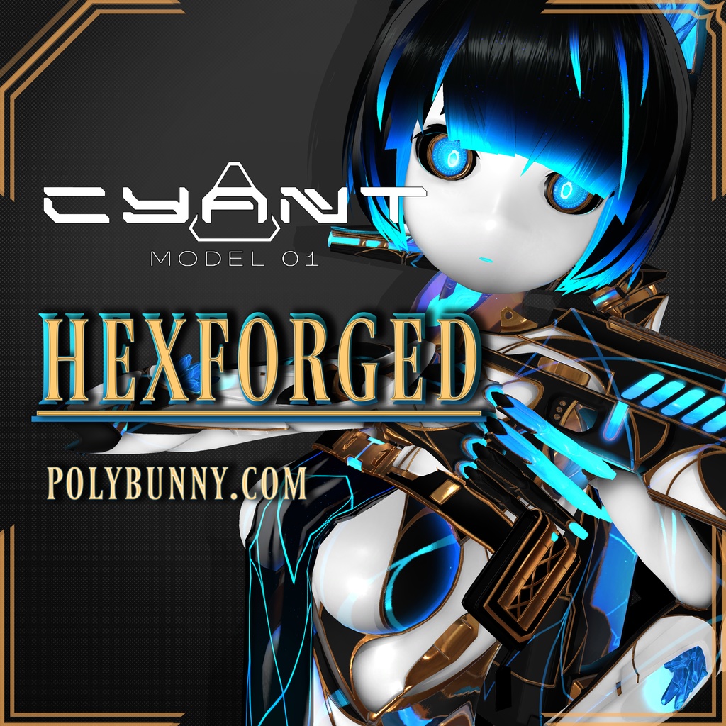 [VRC] CYANT [シアント] HEXFORGED スキン [Material/Texture] image