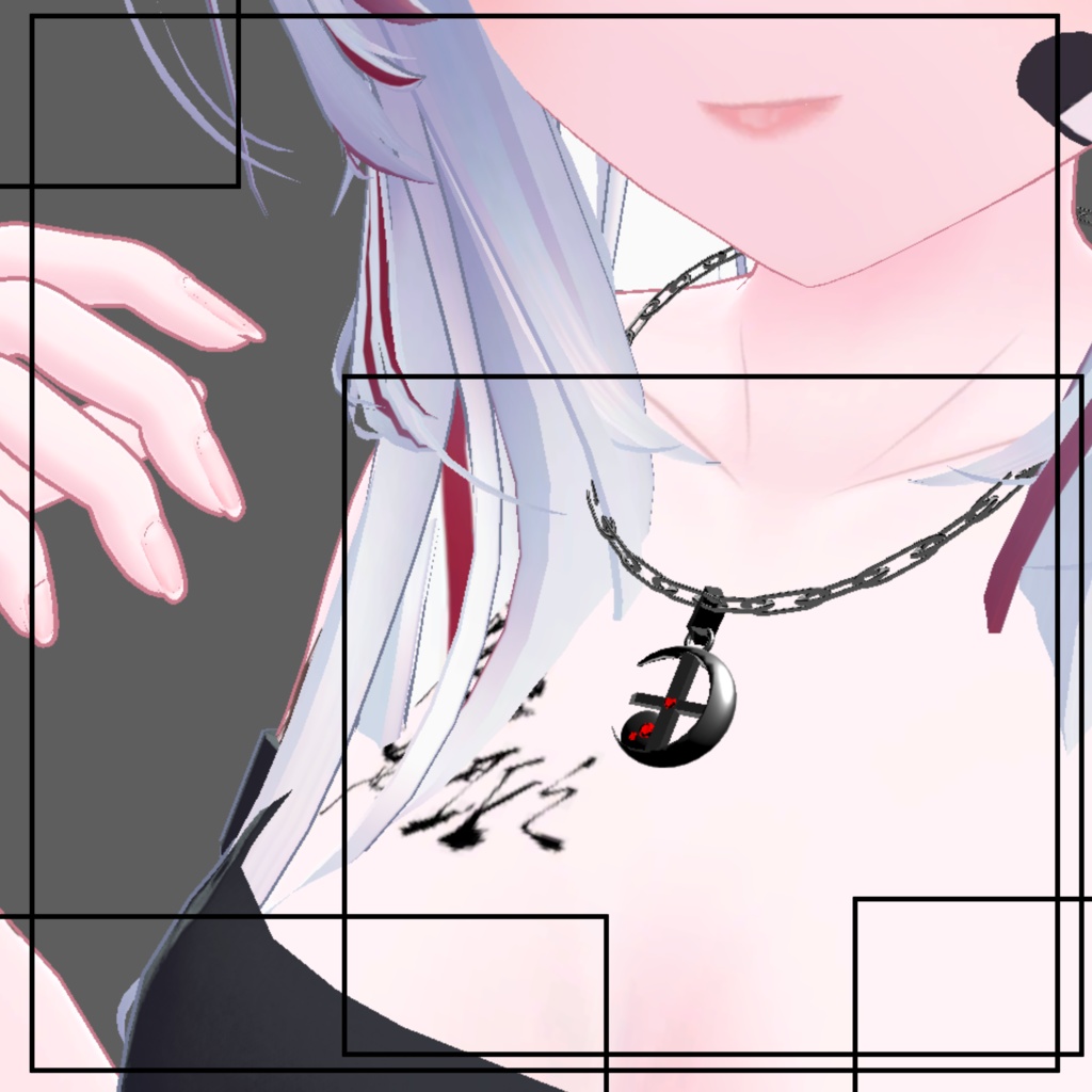 月 ネックレス/moon necklace image