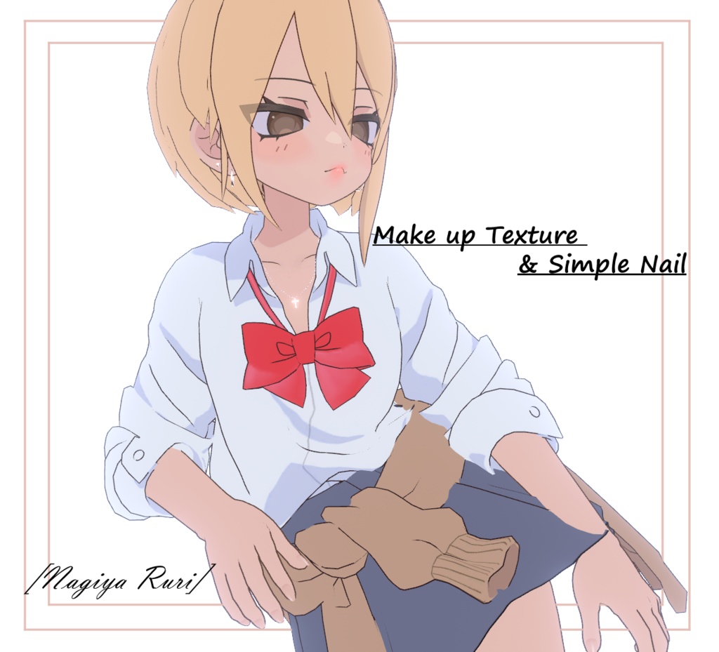 [無料] Nagiya simple Make up ,eye Texture  & Simple Nail image