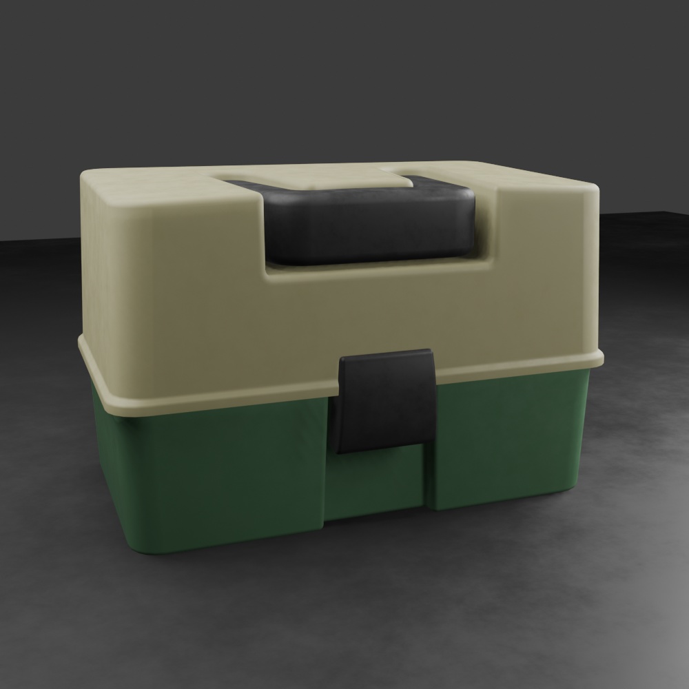 【無料版：3Dモデル】道具箱 image