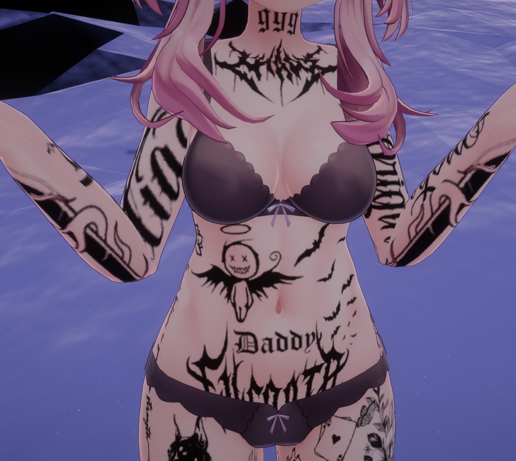 【Selestia】Full body Devil/Gang type Girl Tattoos 入れ墨 セレスティア  image