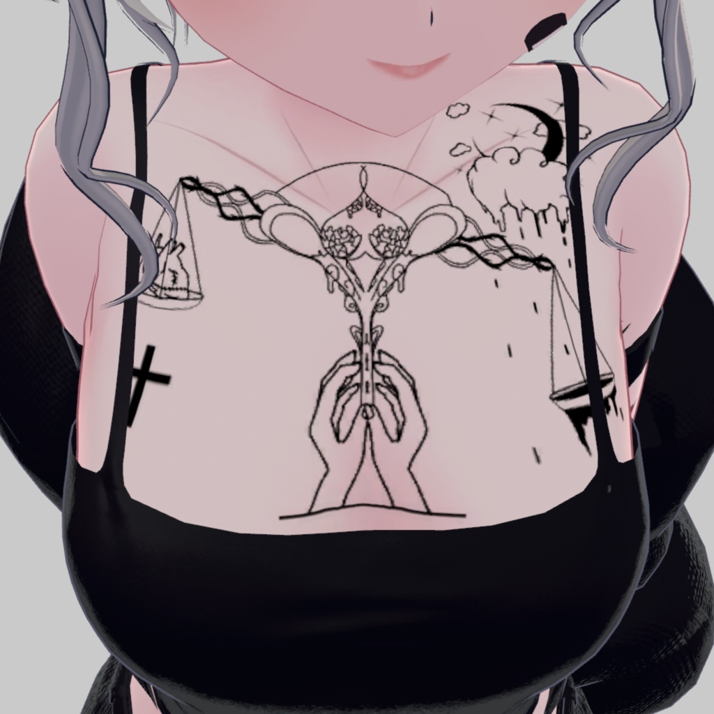 天秤　タトゥー image