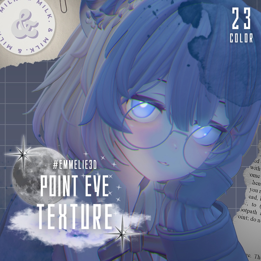 【Emmelie専用】Point eye texture For Emmelie🤍Free【#andMILKvrc】 image