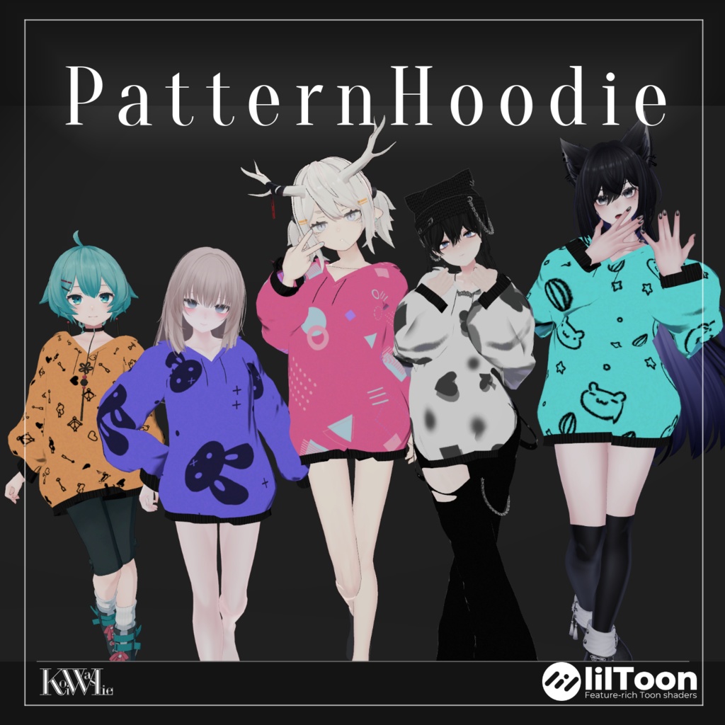 Pattern Hoodie #KoiWasLie image