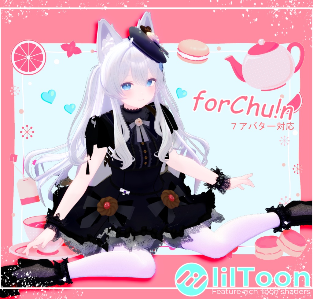 Sweets Lolita衣装【 for Chu!n❤ 】７アバター対応 #OTt23_3D image