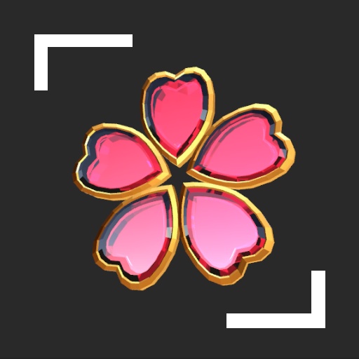3Dモデル【桜のピアス】 image