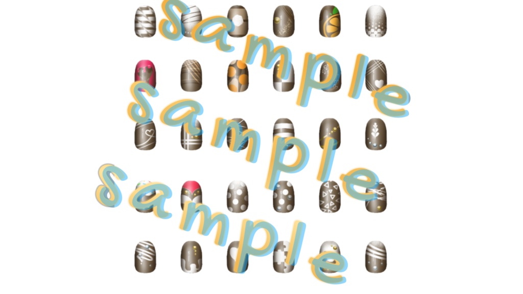 　【マヌカ用】３０種類のチョコレートネイル image