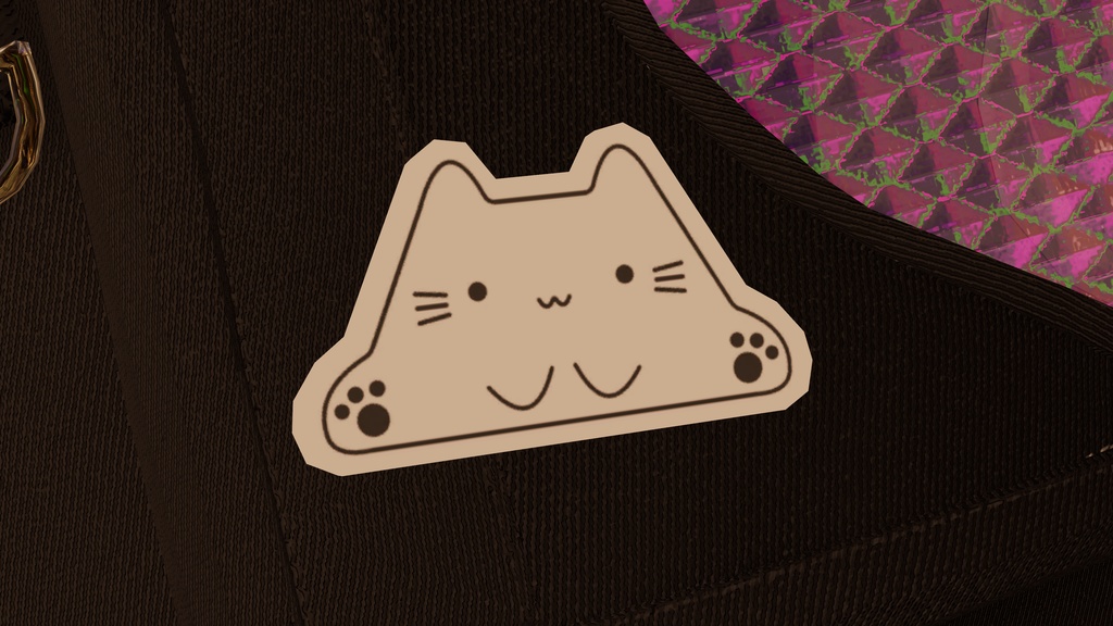 【無料】ねこバッジ【猫の日】 image