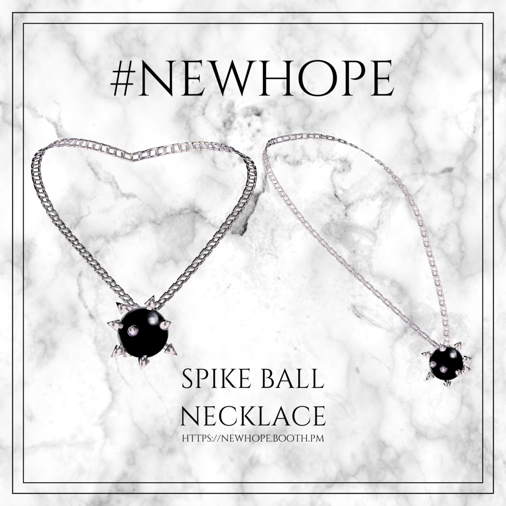 『100円』SPIKE BALL NECKLACE #NEWHOPE image