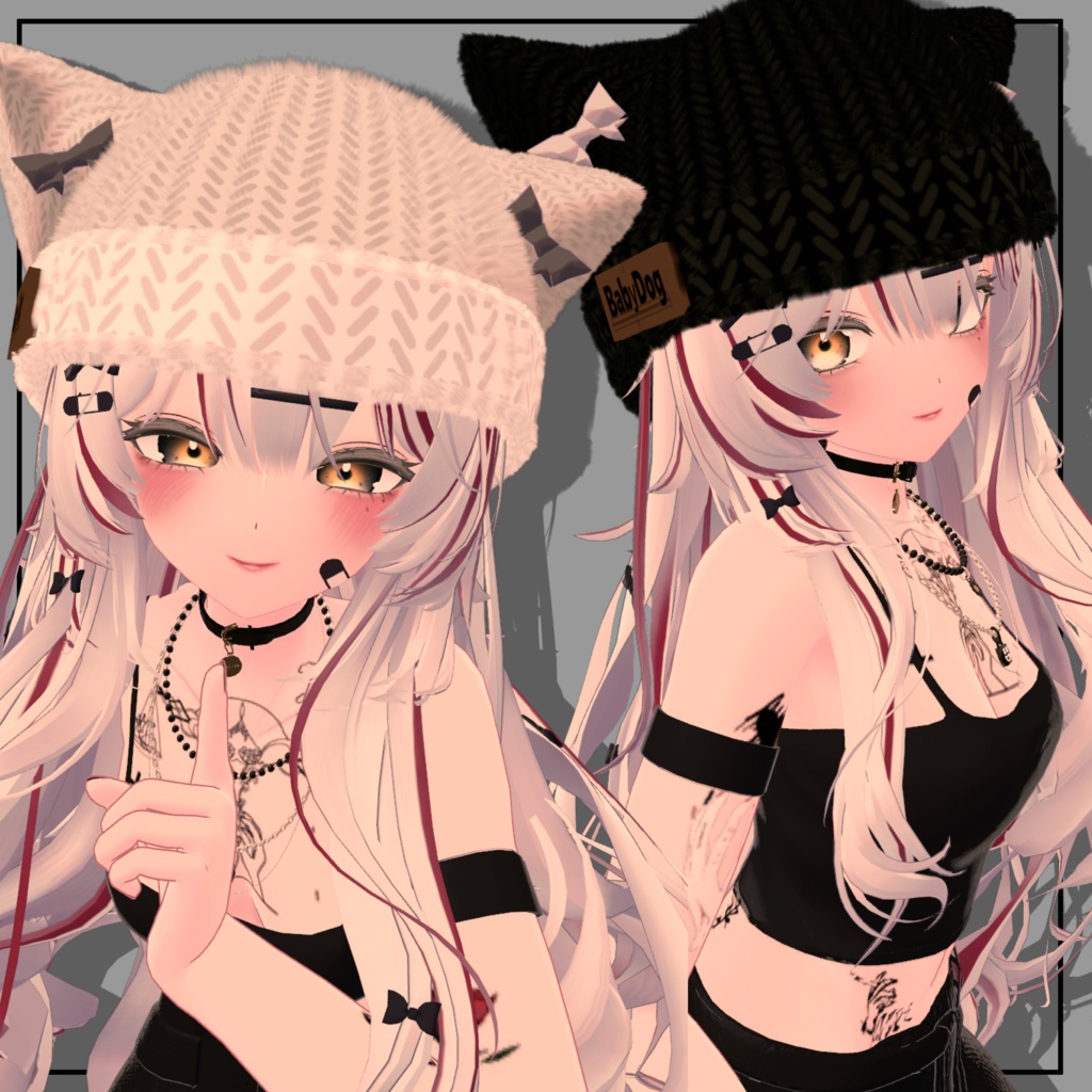 Cat Ear Knit Hat 600300 image