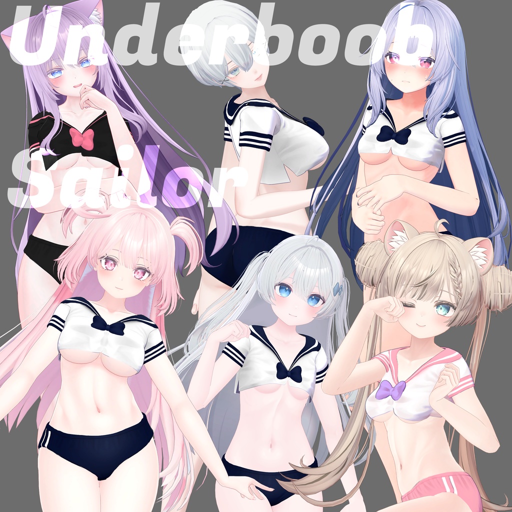 【6アバター対応】Underboob Sailor image