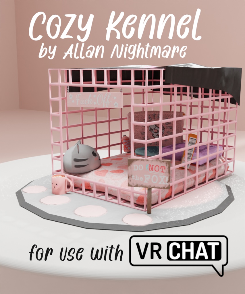 Cozy Kennel for VR Chat  image