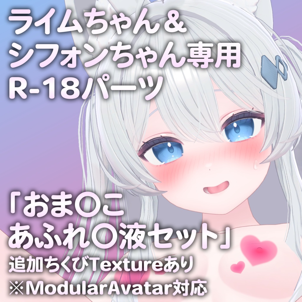 R-18 Parts Set for Rime-chan & Chiffon-chan: "A Certain Set" [Includes Additional Textures] image