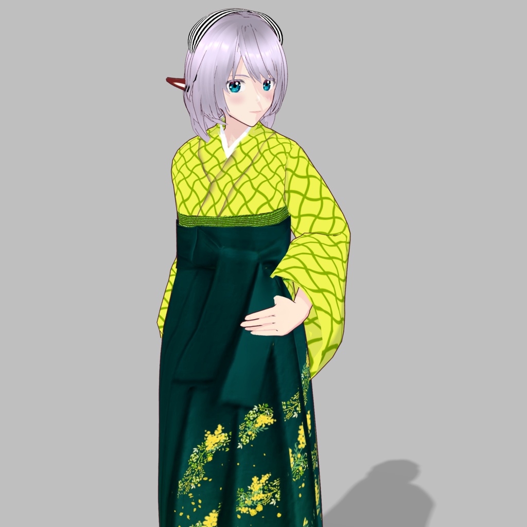 ミモザ柄袴 image