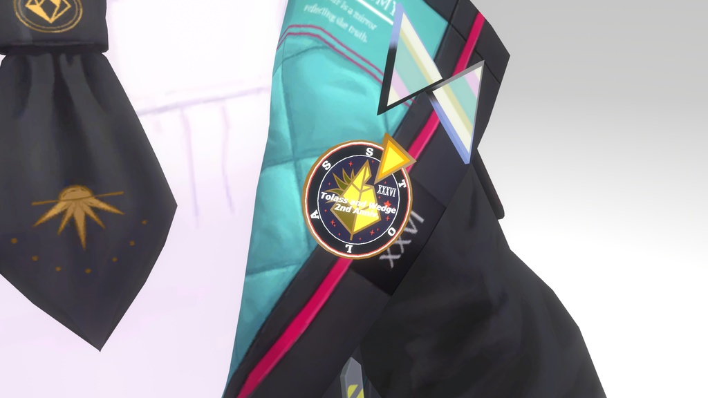 トラスとウェッジ二周年記念ピンバッジ image