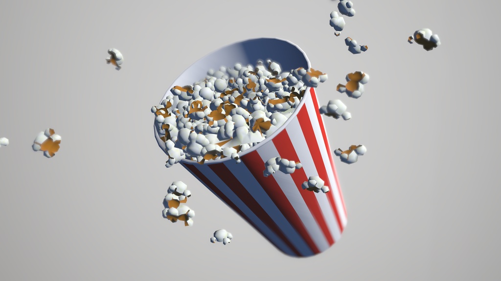 【Modular Avatar対応】つかめるポップコーン【パーティクルギミック付き】 image