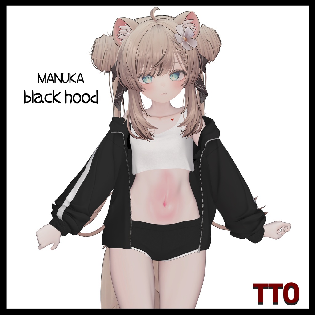 simple hood zip-up image