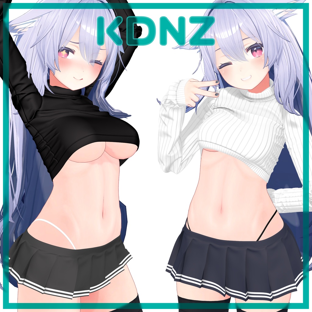 「桔梗」Croptop Turtleneck Sweater for Kikyo image