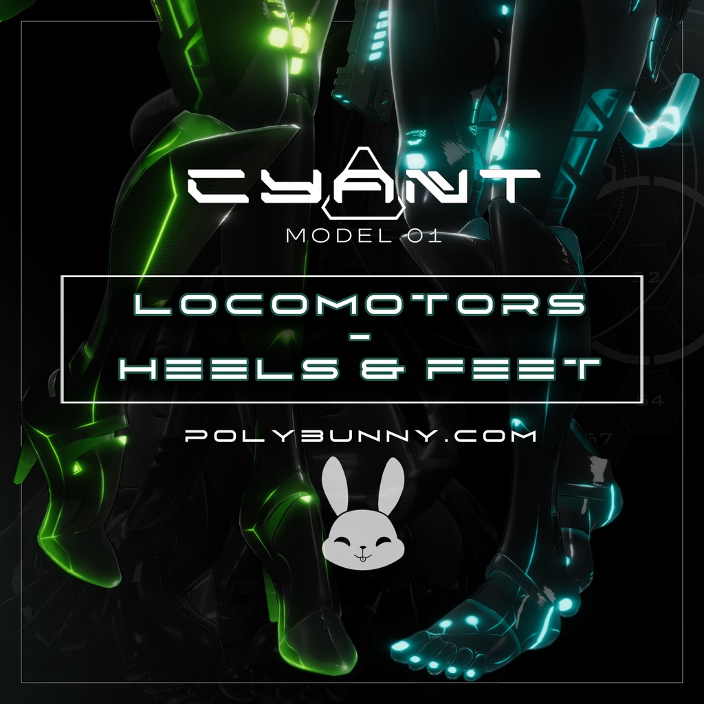 【オリジナル3Dコスチューム】CYANT Locomotors - Heels + Feet [シアント] [VRC] image