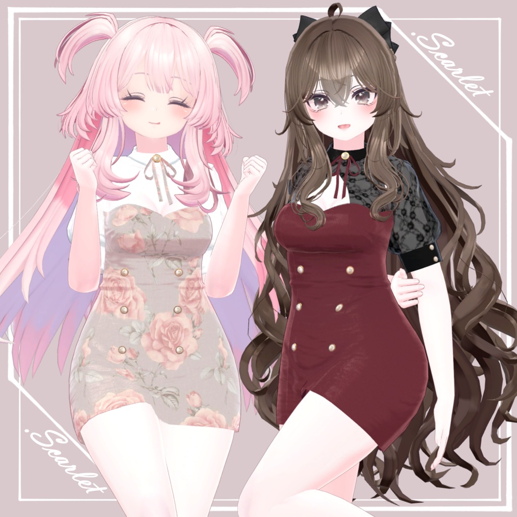 【SELESTIA】GirlyTightOnepiece【VRChat】 image