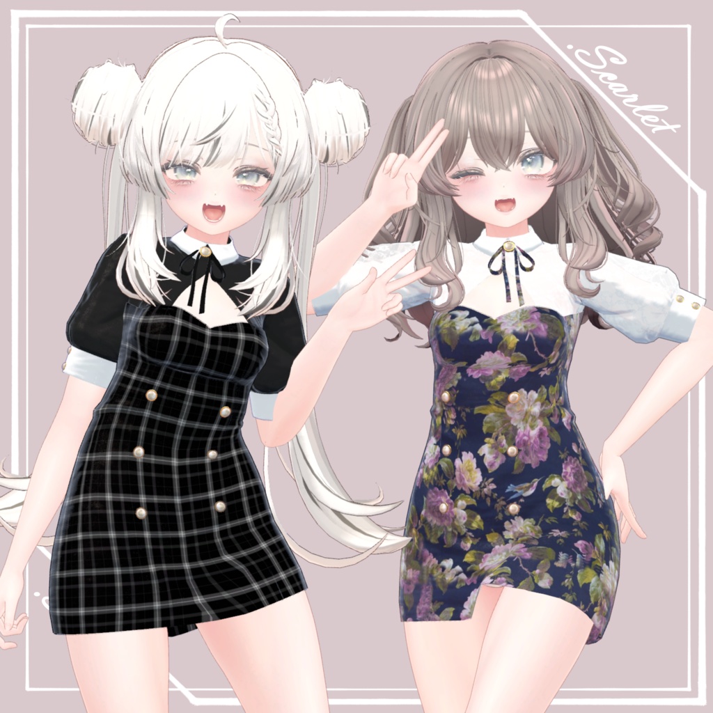 【MANUKA】GirlyTightOnepiece【VRChat】 image
