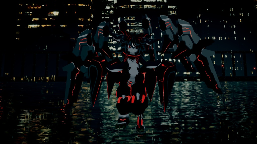 【VRC】メカパーツ　羽　尻尾　足 image