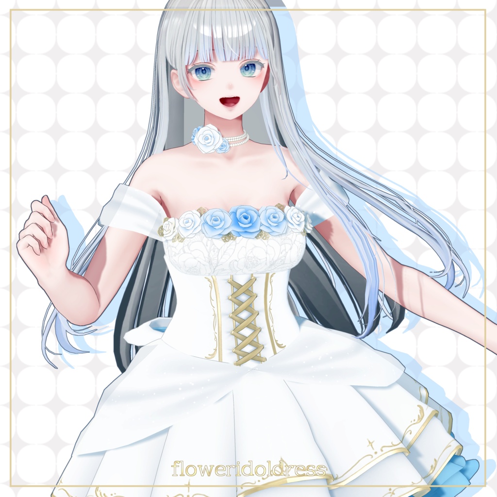 【11アバター+互換素体対応】FlowerIdolDress image