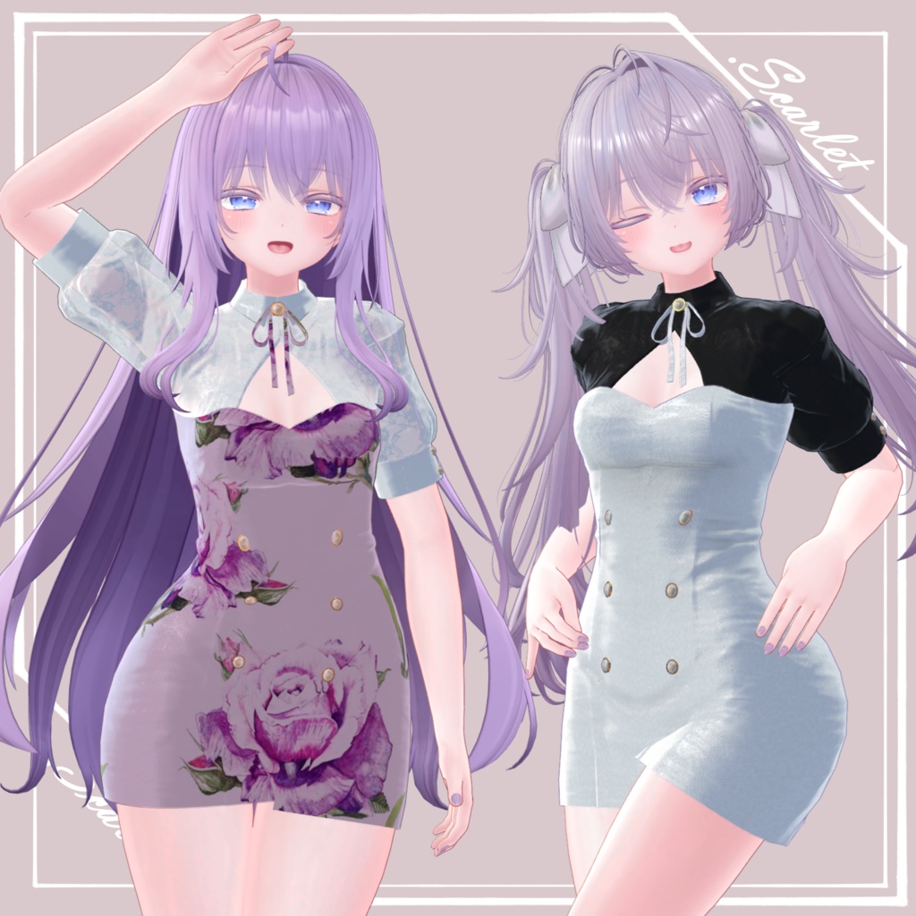 【MOE】GirlyTightOnepiece【VRChat】 image
