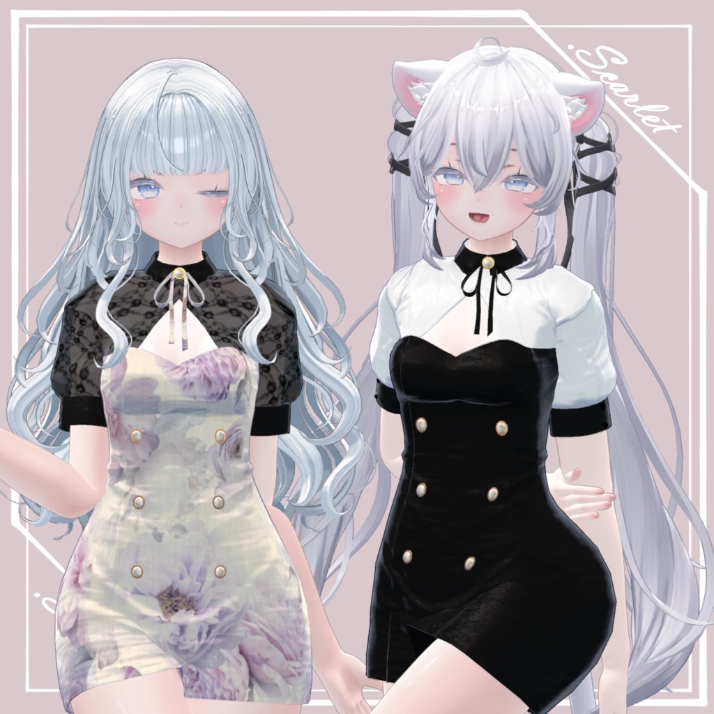 【SIO】GirlyTightOnepiece【VRChat】 image