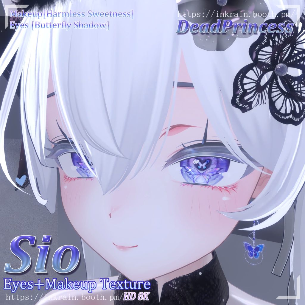 【しお(Sio)専用】Eyes+Makeup Tex-[Butterfly Shadow]+[Harmless sweetness][HD8K]♥ image