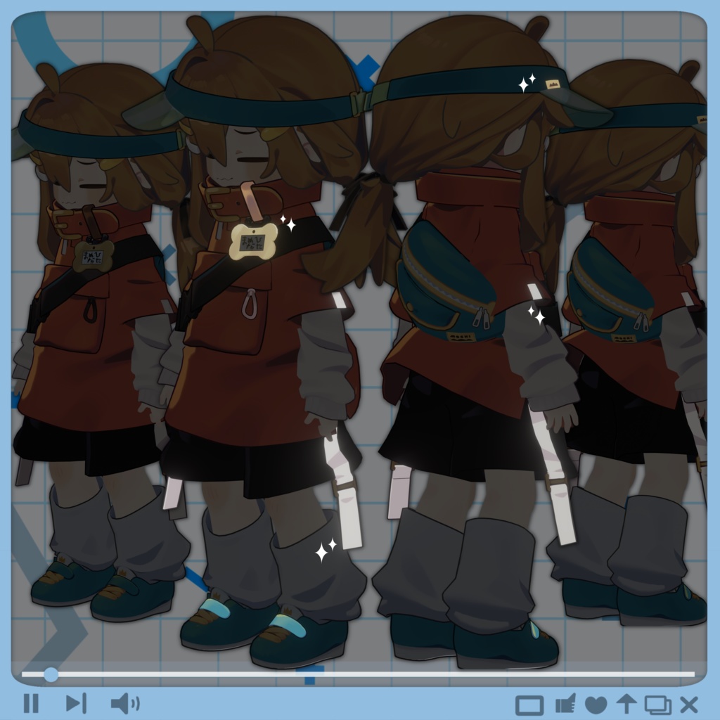 🐶まめひなたの服の1部を光らせるテクスチャ🐾 image