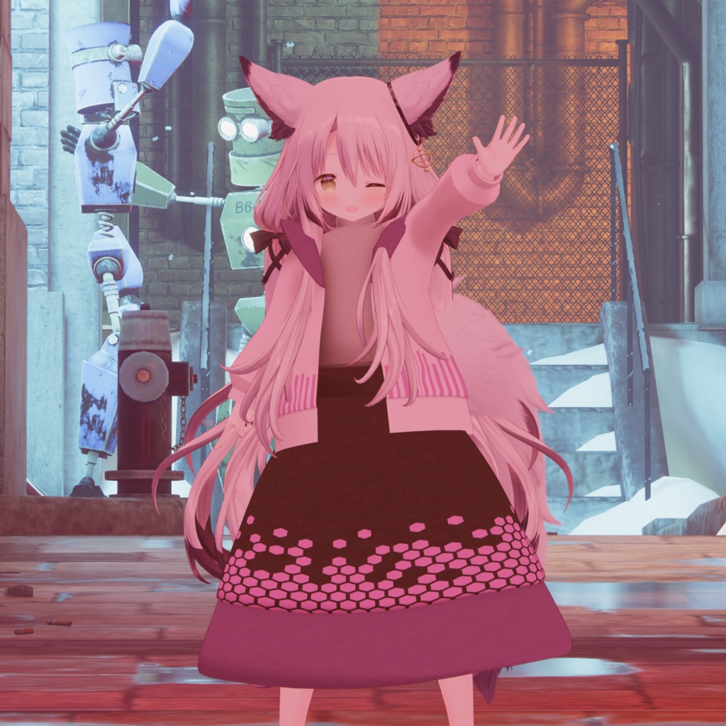 九尾の傍観者ちゃん対応衣装 ゆったりパーカー image