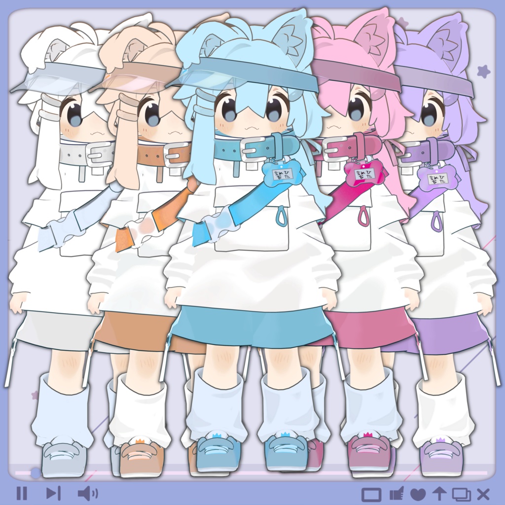 *FREE* ‎5/4追記 まめひを自由に塗り替えるテクスチャ🖌ホワイト🤍 image