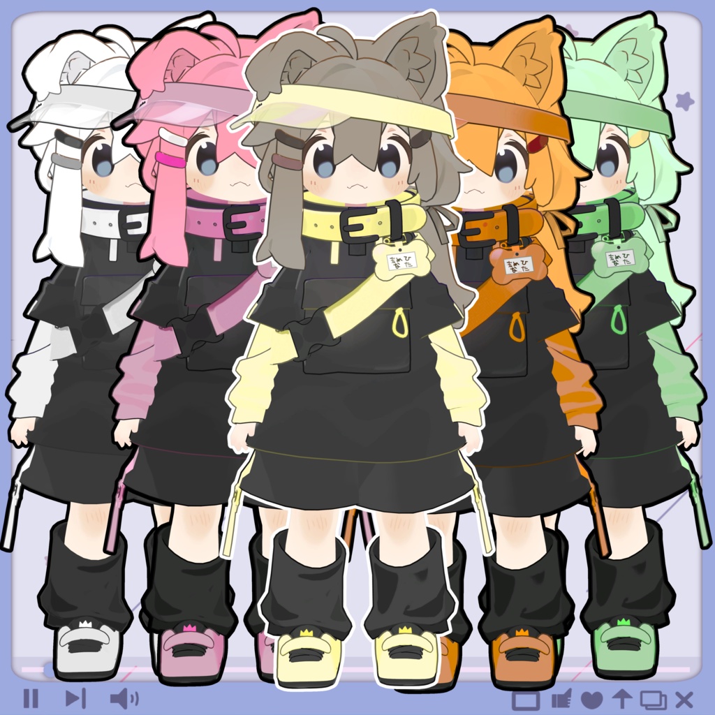 *FREE* 5/4 Update: A texture to freely repaint Mamehi  Black image