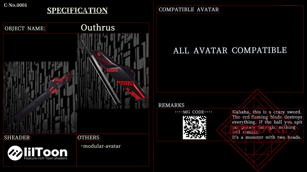 C-No.0001『Outhrus』 image